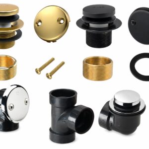 Lavish Tub Push/Click Overflow Drain Kit