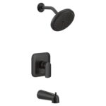 Tub set shower trim